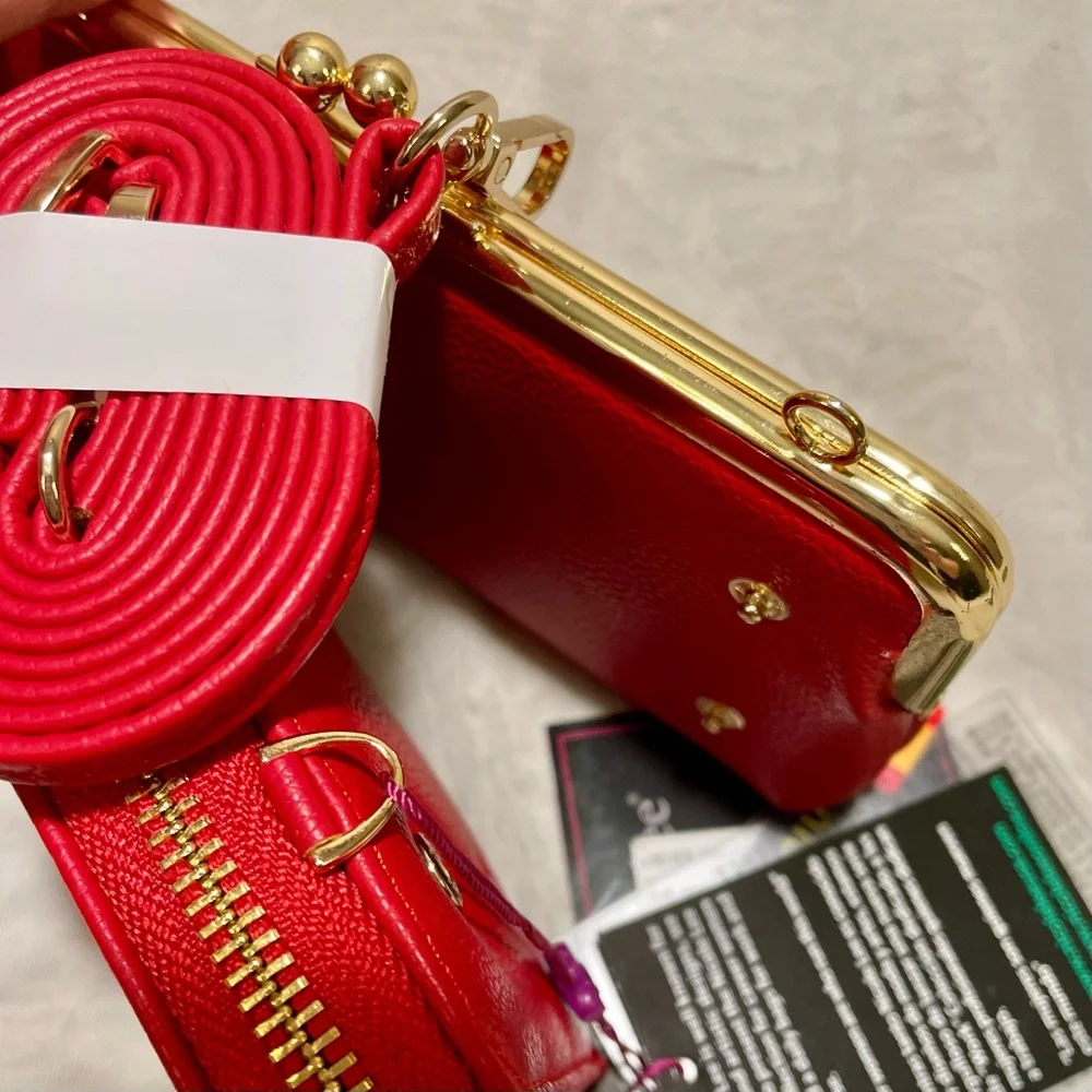 Nicole Lee Kisslock Crossbody Wallet  Combination, NWT